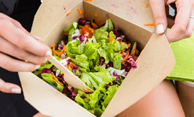 healthy diabetes friendly salad on the go